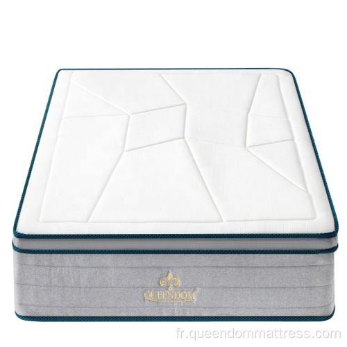 Matelas de lit king size en tricot blanc pack dans la boîte